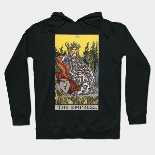 The Empress - Tarot Card Hoodie by Bootyfreeze